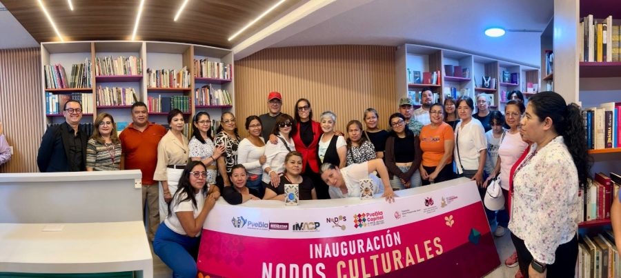 Inauguraci&oacute;n de la segunda biblioteca ELENA PONIATOWSKA en Nodo Cultural San Aparicio